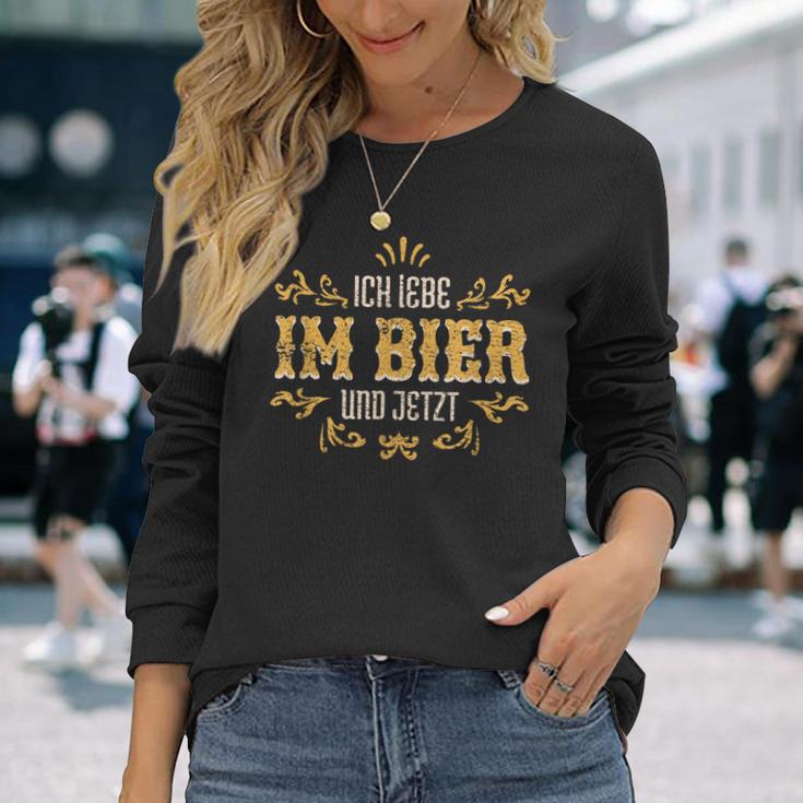 Ich Lebe Im Bier Und Jetzt Ich Lebe Im Langarmshirts Geschenke für Sie