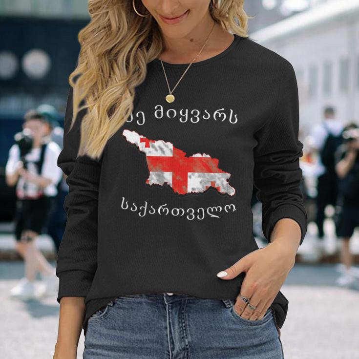 Ich Liebe Georgien Langarmshirts Geschenke für Sie