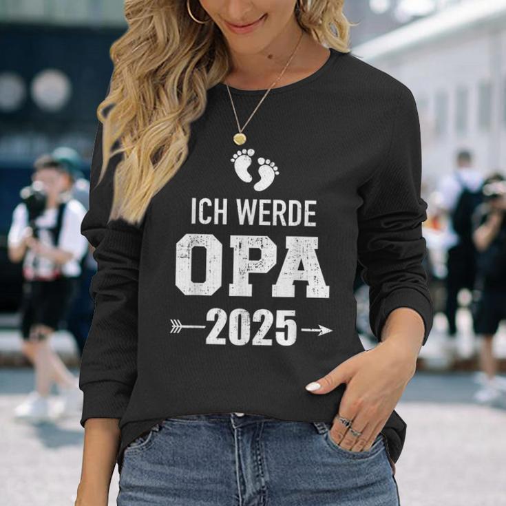 Ich Werde Opa 2025 Pregnancy Proclaim Langarmshirts Geschenke für Sie