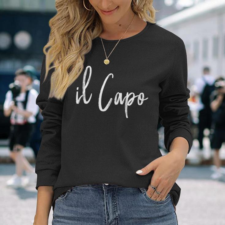 Il Capo Italian The Boss Langarmshirts Geschenke für Sie