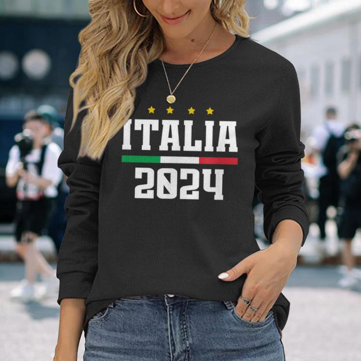 Italien 2024 Italien Flagge Urlaub Reise Langarmshirts Geschenke für Sie