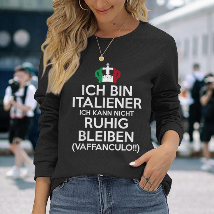 Italyaffanculo Italia Italian Italian Langarmshirts Geschenke für Sie