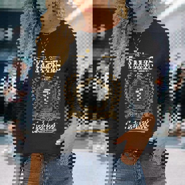 It's A Timmers Thing You Wouldn't Understand Personalized Last Name Timmers Family Crest Coat Of Arm Long Sleeve T-Shirt Gifts for Her