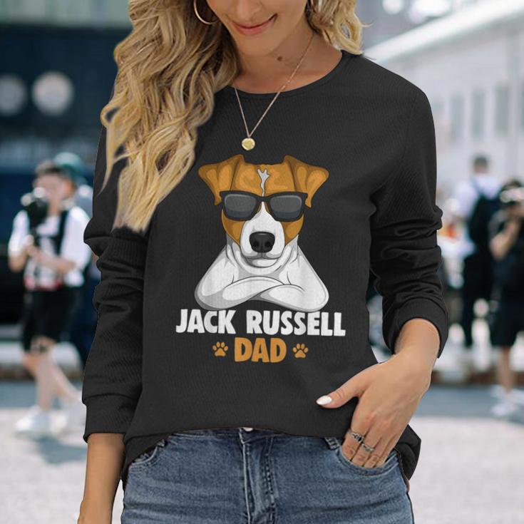 Jack Russell Terrier Dad Dog Langarmshirts Geschenke für Sie