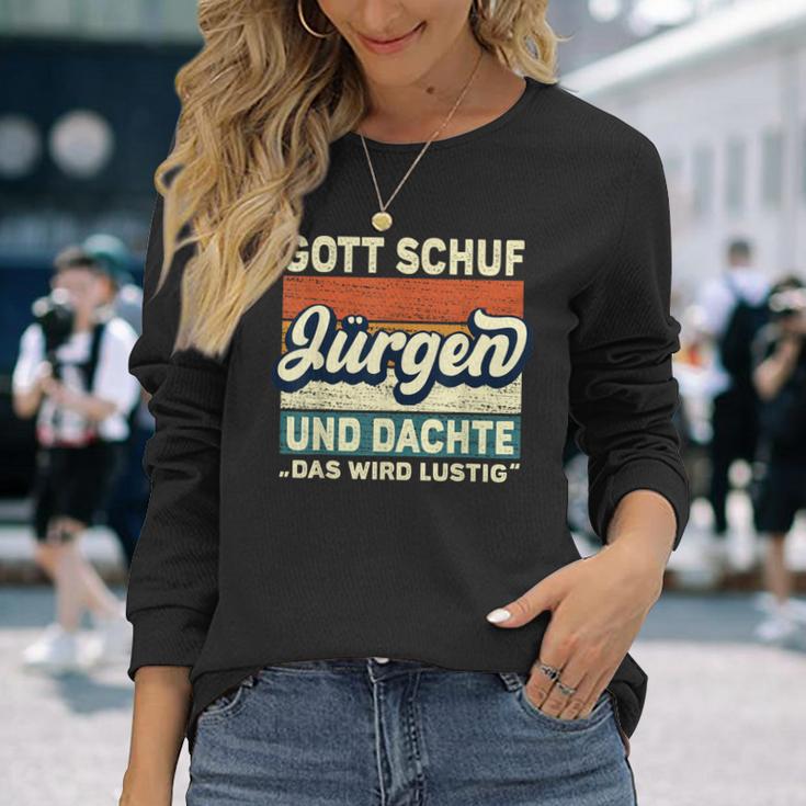 Jürgen Name Saying Gott Schuf Jürgen S Langarmshirts Geschenke für Sie