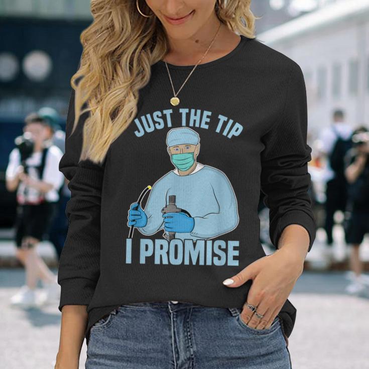 Pack De 5 Stickers Humoristiques 'JUSTE THE TIP I PROMISE' - 2,5x4 Pouces - Vinyle Blanc