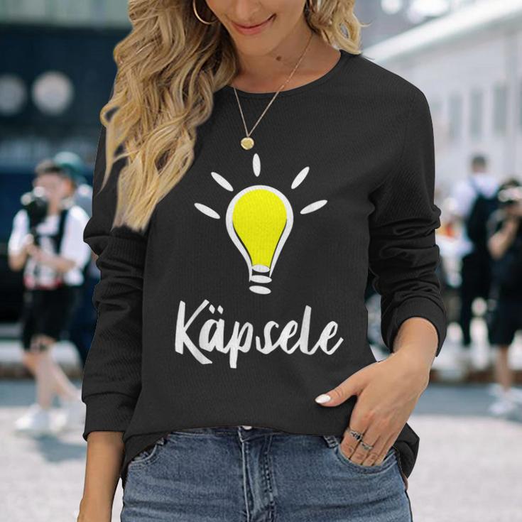 Käpsele Genie Schlaumeier Kluger Mensch Auf Swabisch Langarmshirts Geschenke für Sie