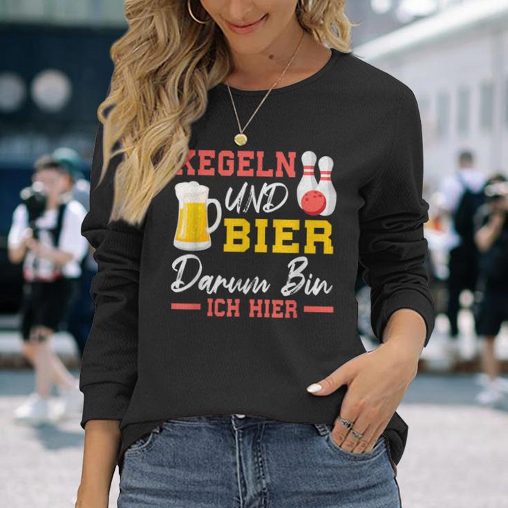 Kegel Und Bier Langarmshirts Geschenke für Sie