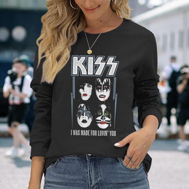 Kiss Ich Wurde Dafür Geschaffen Dich Zu Lieben Langarmshirts Geschenke für Sie