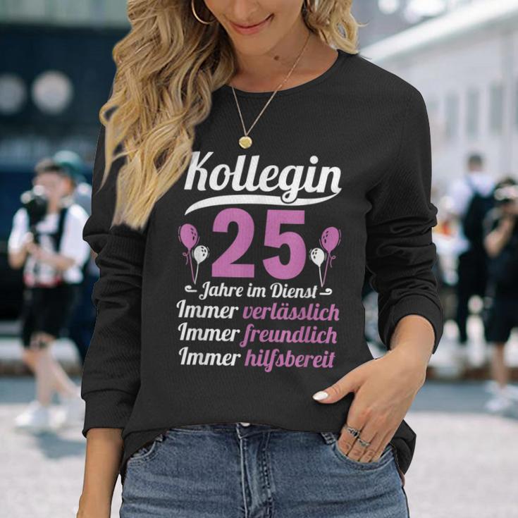 Kollegin Jahre Im Dienst 25 Jahriges Service Anniversary German Lang S Langarmshirts Geschenke für Sie