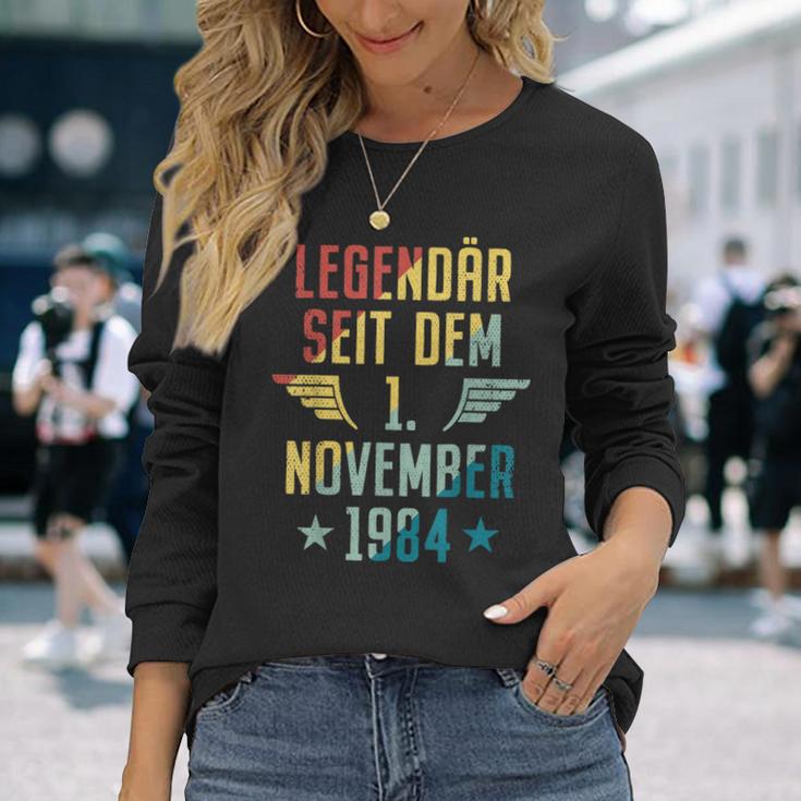 Legendär Seit 1 November 1984 Geburtstag Am 1111984 Langarmshirts Geschenke für Sie