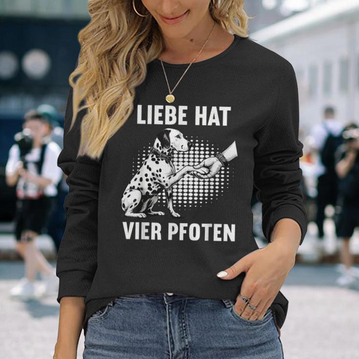 Liebe Hatier Pfoten Dalmatian Dalmatian Owner Dalmatian Langarmshirts Geschenke für Sie