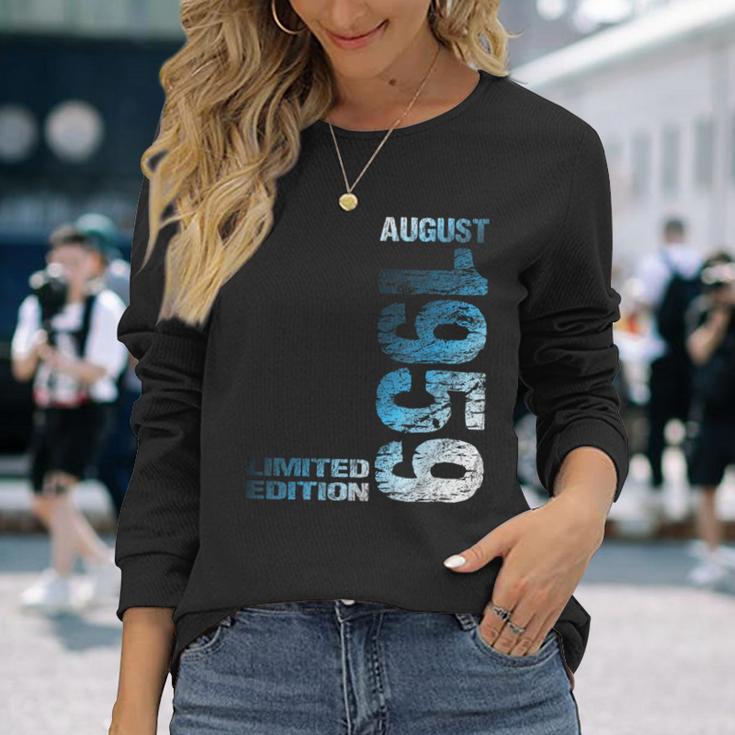 Limited Edition August 1959 Mann Frau 65 Geburtstag Langarmshirts Geschenke für Sie