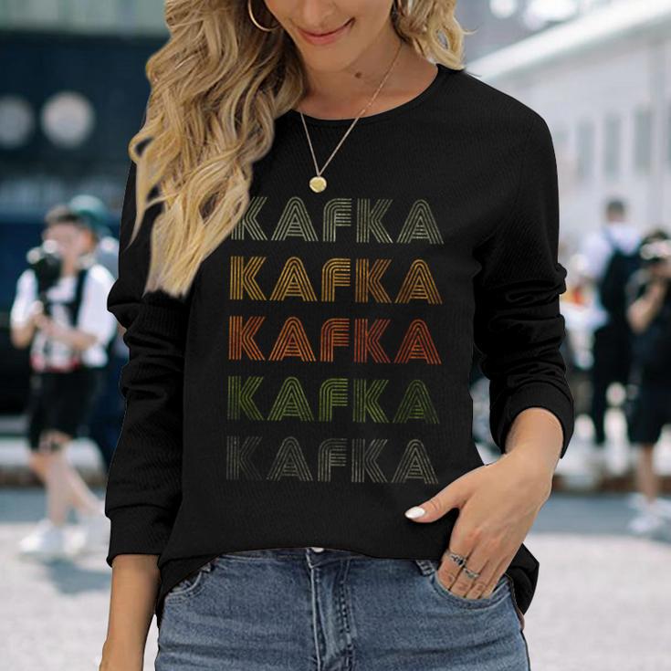 Love Heart Kafka Grungeintage Style Kafka Langarmshirts Geschenke für Sie