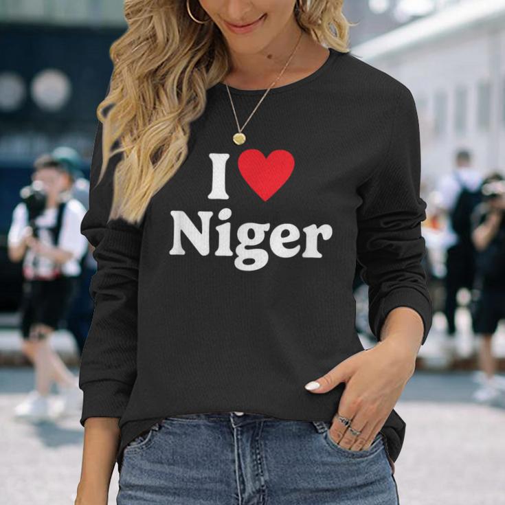 I Love Niger Langarmshirts Geschenke für Sie