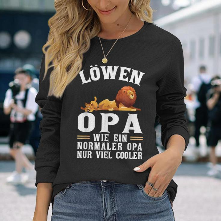 Löwen Opa Wie Ein Normaler Opa Wie Ein Normaler Langarmshirts Geschenke für Sie