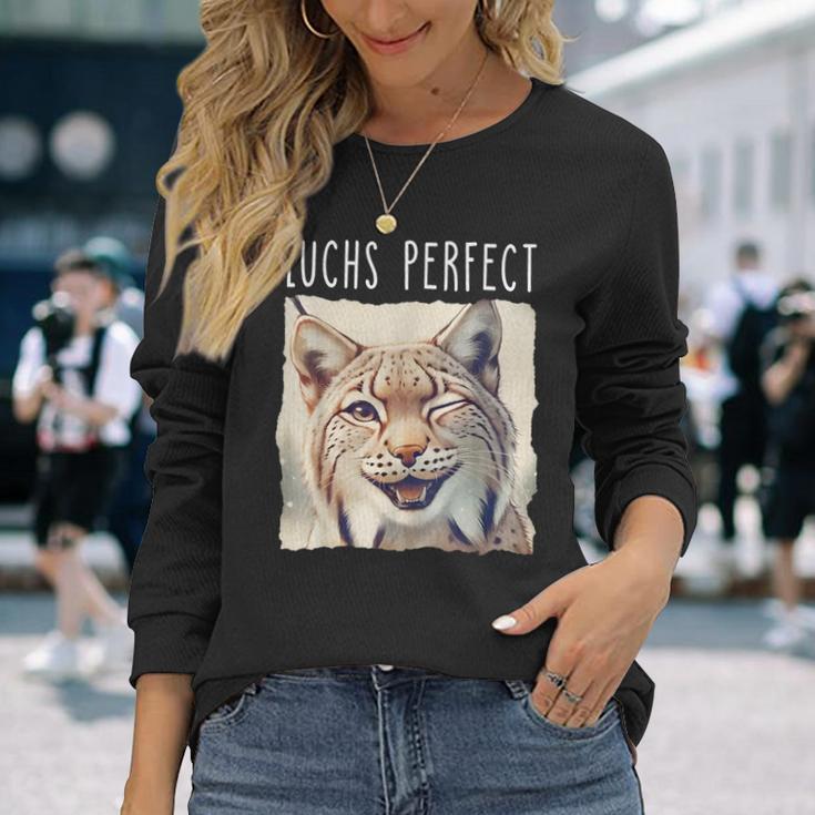 Luchs Perfect X Lynx Bobcat Looks Perfect Lustiger Luchs Langarmshirts Geschenke für Sie