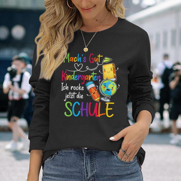 Mach's Gut Kindergarten Ich Rocke Jetzt Die Schule S Langarmshirts Geschenke für Sie