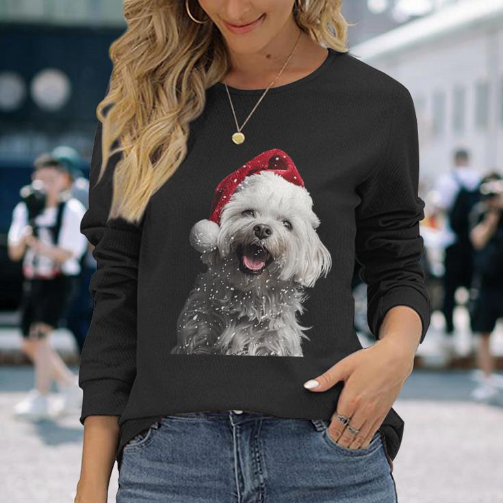 Maltese Christmas Langarmshirts Geschenke für Sie