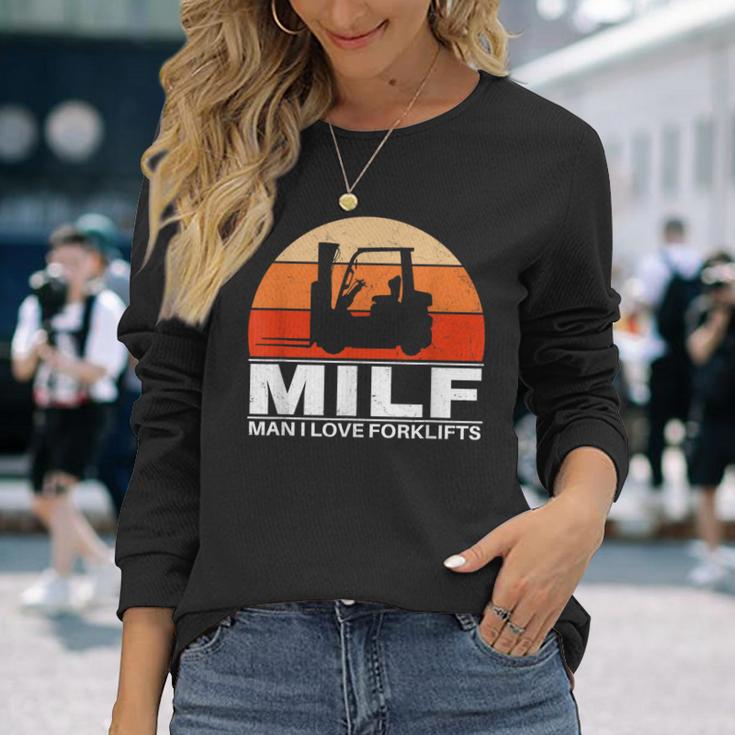 Man I Love Forklifts Langarmshirts Geschenke für Sie