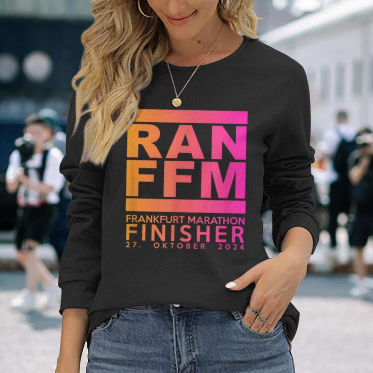 Marathon Frankfurt 2024 Finisher Langarmshirts Geschenke für Sie