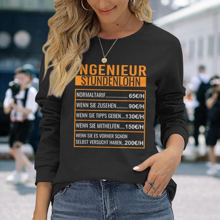 Maschinenbau Stundenlohn German Langarmshirts Geschenke für Sie