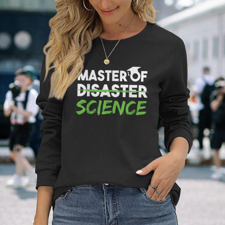 Master Of Science Uni Graduation Master Langarmshirts Geschenke für Sie