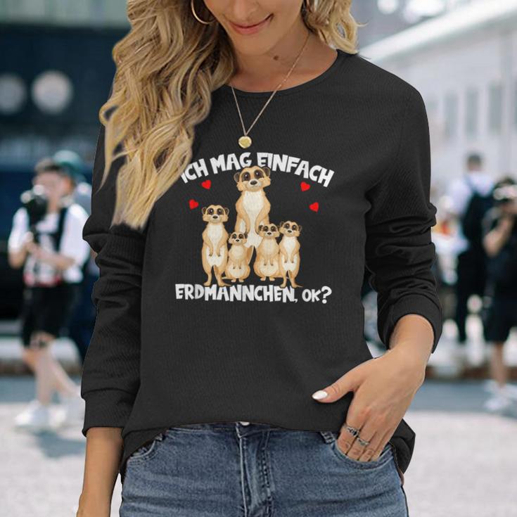 Meerkat Ich Mag Halt Einfach Meerkat Ok S Langarmshirts Geschenke für Sie