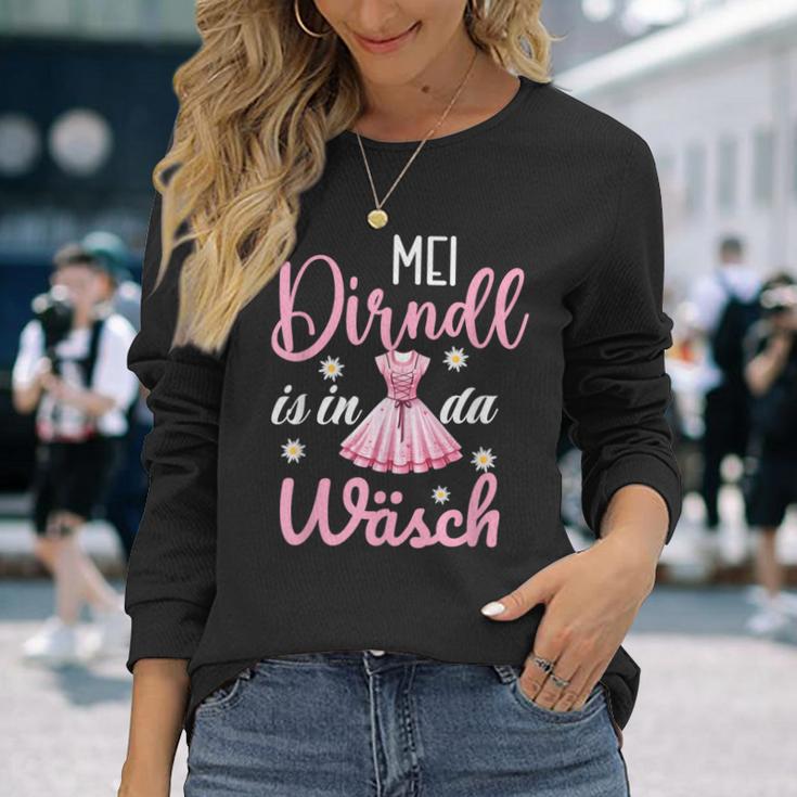 Mei Dirndl Is In Da Wäsch Oktoberfest Costume Langarmshirts Geschenke für Sie