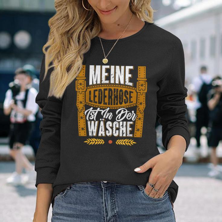 Meine Lederhose Ist Noch In Der Waschen Langarmshirts Geschenke für Sie