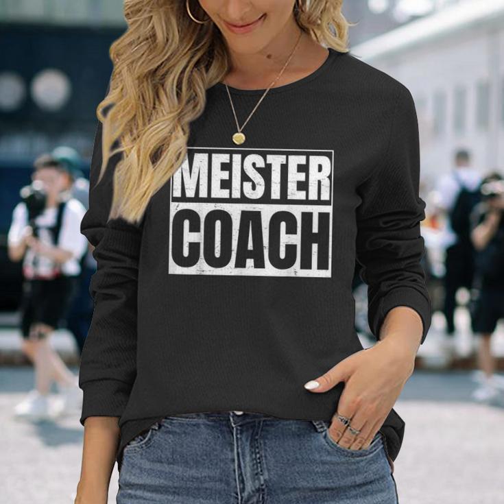 Meister Coach Geschenk For Football Trainer Langarmshirts Geschenke für Sie