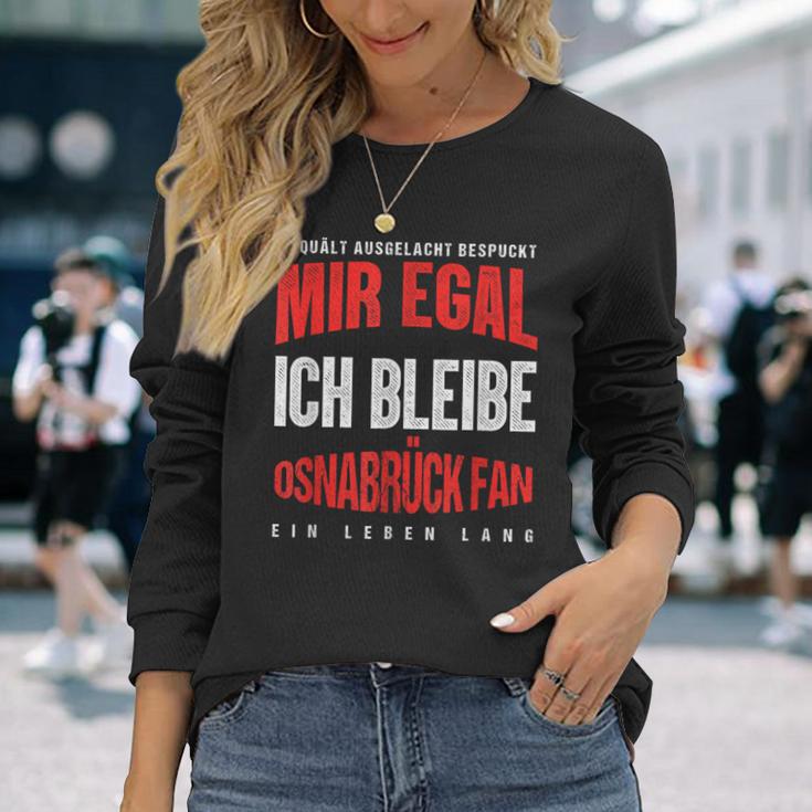 Mir Egal Ich Bleibe Osnabrück Fan Football Fan Club Langarmshirts Geschenke für Sie