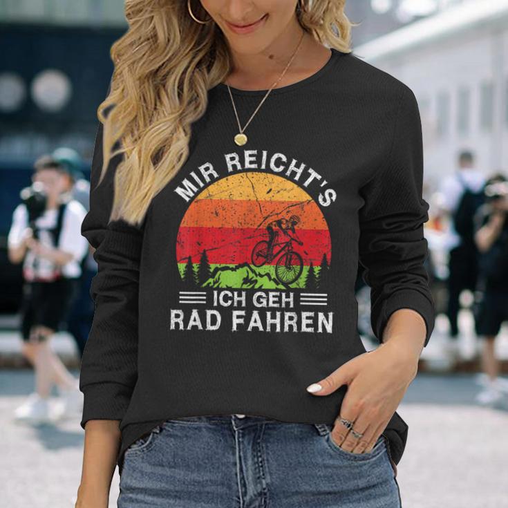 Mir Reicht's Ich Geh Fahrradfahren Mtb Mountain Bike Cycling Langarmshirts Geschenke für Sie