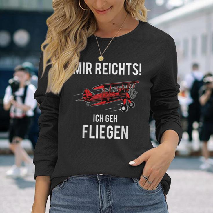 Mir Reichts Ich Geh Fliegen Flugzeug Piloten Langarmshirts Geschenke für Sie