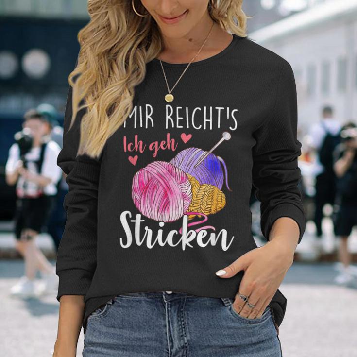 Mir Reicht's Ich Geh Stricken Langarmshirts Geschenke für Sie