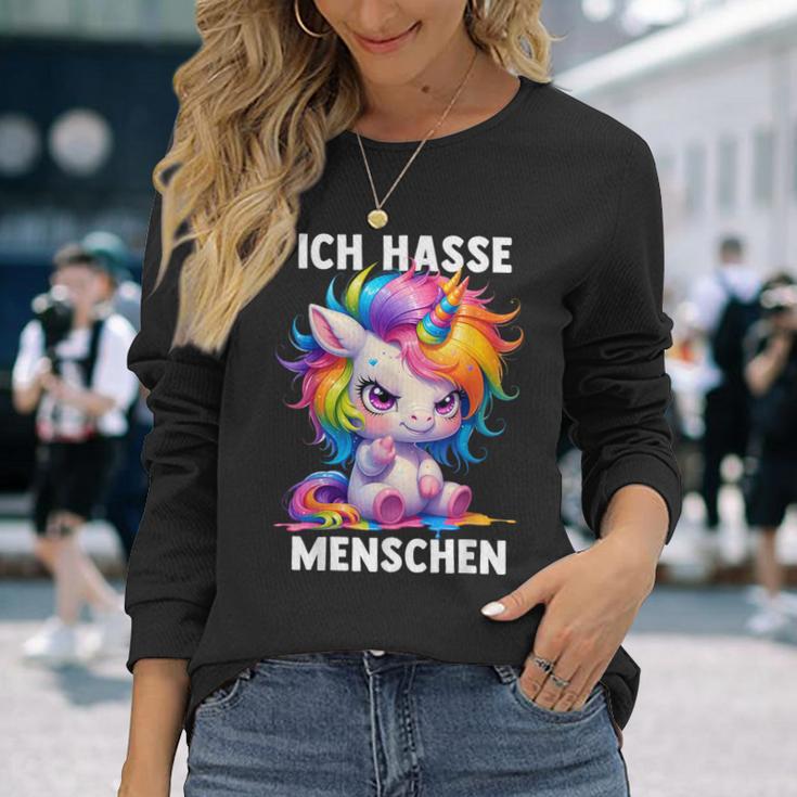 Misantroph Ich Hasse Menschen Langarmshirts Geschenke für Sie