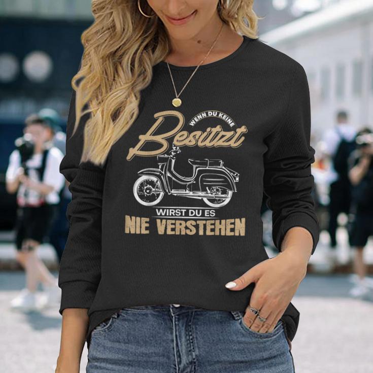 Moped Simson Schwalbe Wenn Du Keine Hen If Langarmshirts Geschenke für Sie