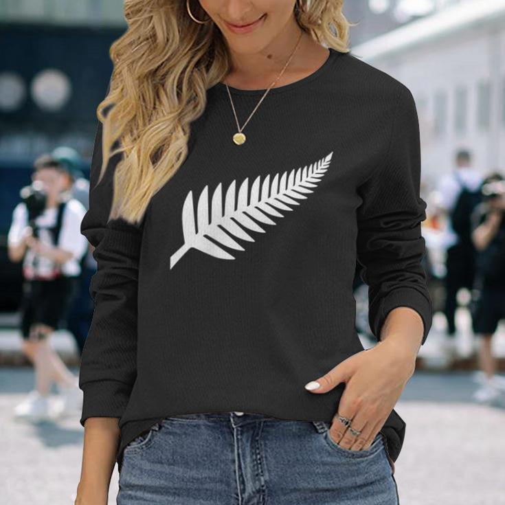 New Zealand Silver Fern Nz Proud Kiwi Rugby Langarmshirts Geschenke für Sie