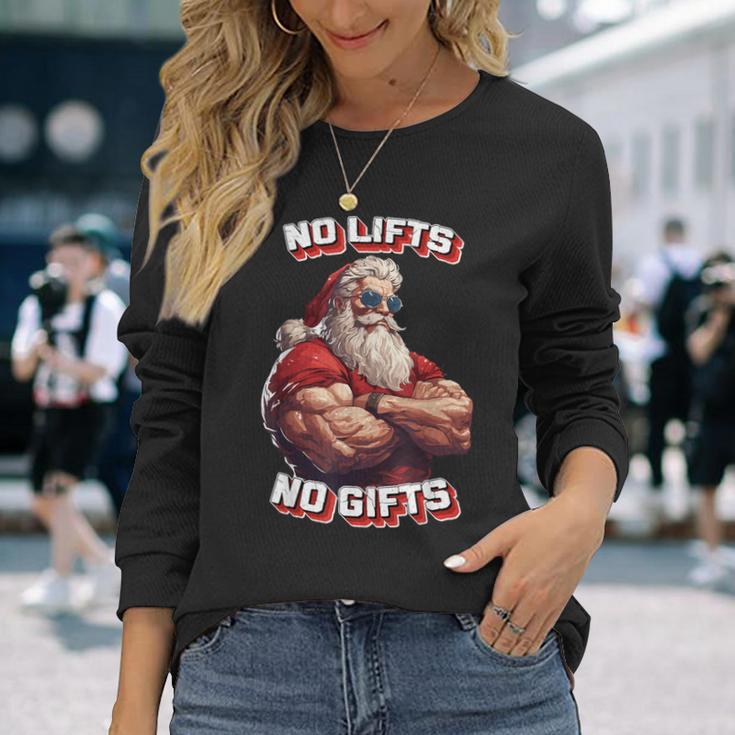 No Lifts No Buff Santa Langarmshirts Geschenke für Sie