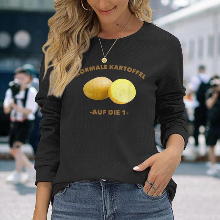 Normal Potatoes On Die 1 Meme Langarmshirts Geschenke für Sie