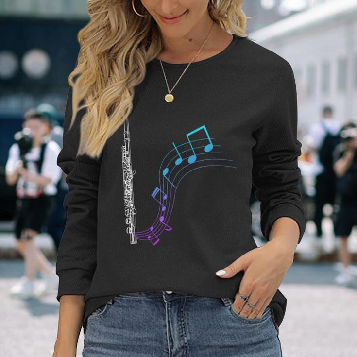 Notes Flute Langarmshirts Geschenke für Sie