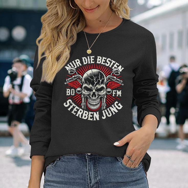 Nur Die Besten Die Jung Biker Statement Rocker Langarmshirts Geschenke für Sie