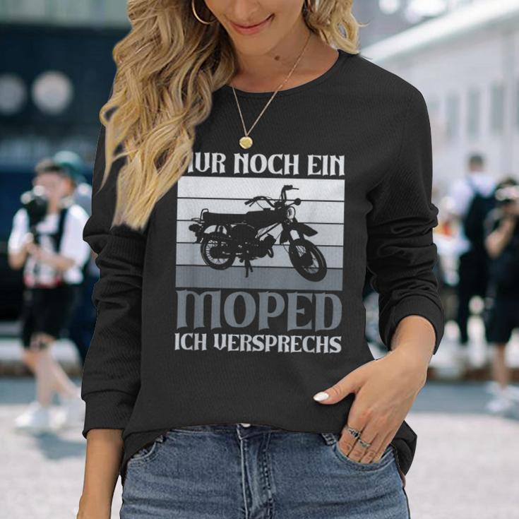 Nur Noch Ein Moped Ich Promise Simson Ddr 2 Taktintage Langarmshirts Geschenke für Sie