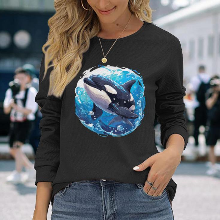 Orcas Orca Langarmshirts Geschenke für Sie