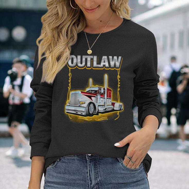 Outlaw Peterbilt Truck S Langarmshirts Geschenke für Sie