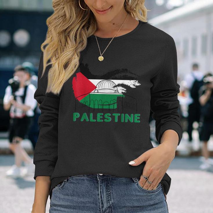 Palestine Flag Palestine Langarmshirts Geschenke für Sie