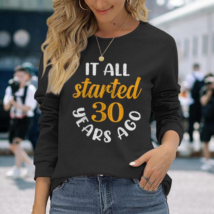 Perlenhochzeit 30 Hochzeitstag Langarmshirts Geschenke für Sie