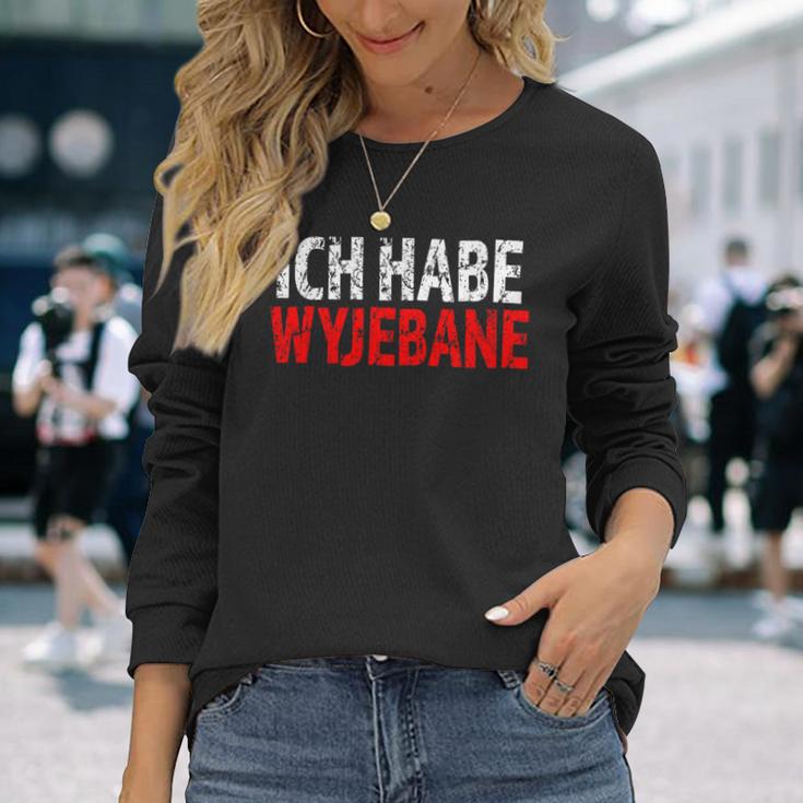 PolskaPolish Slogan Wyjebane Polski Langarmshirts Geschenke für Sie