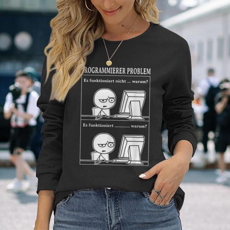 Programmer Problem Es Works Computer Nerd Langarmshirts Geschenke für Sie