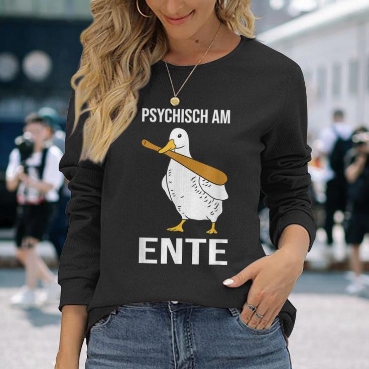 Psychisch Am Ente Langarmshirts Geschenke für Sie